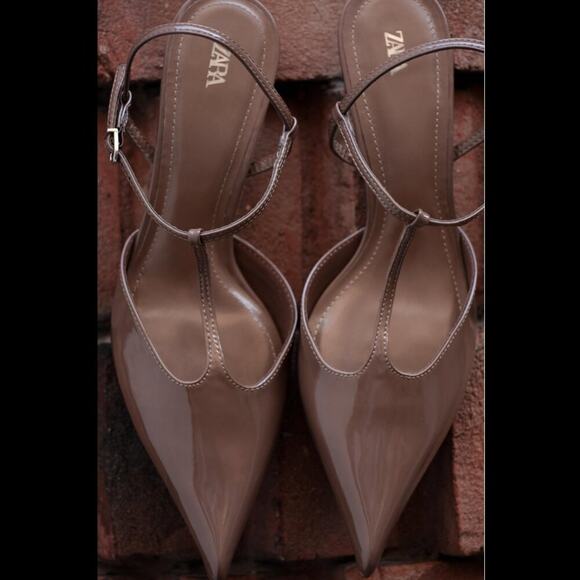 ZARA Heels with Front Strap NWT - Picture 16 of 16